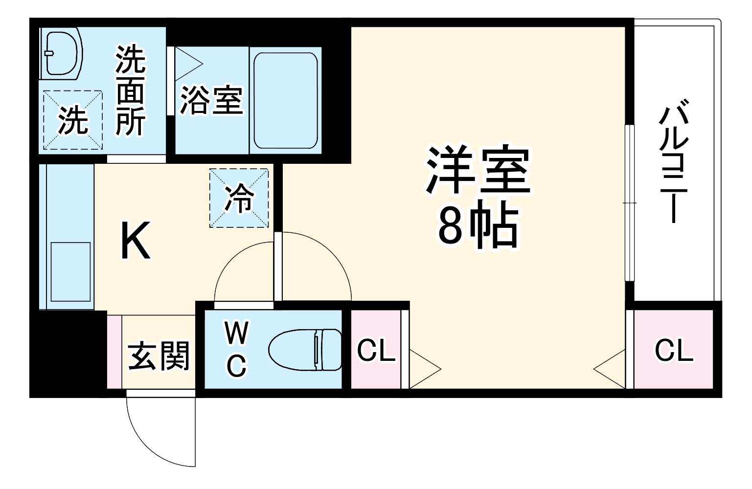フジパレス大桐V番館の間取り