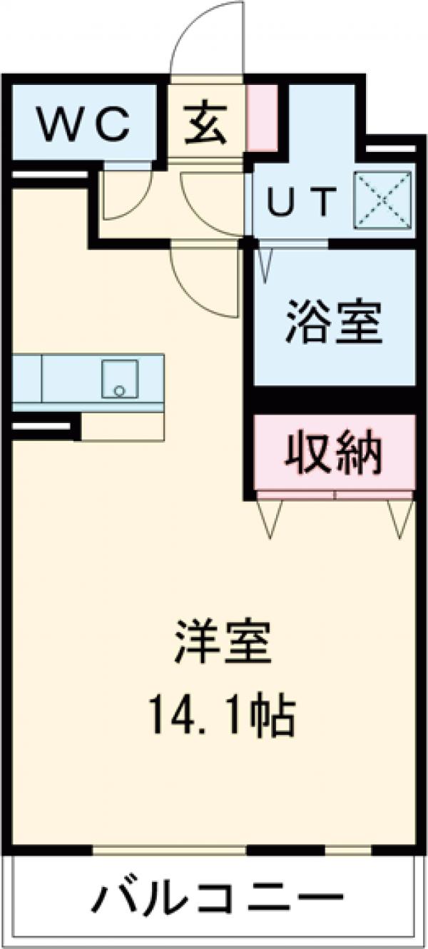 八幡山公園ザ・レジデンスAの間取り