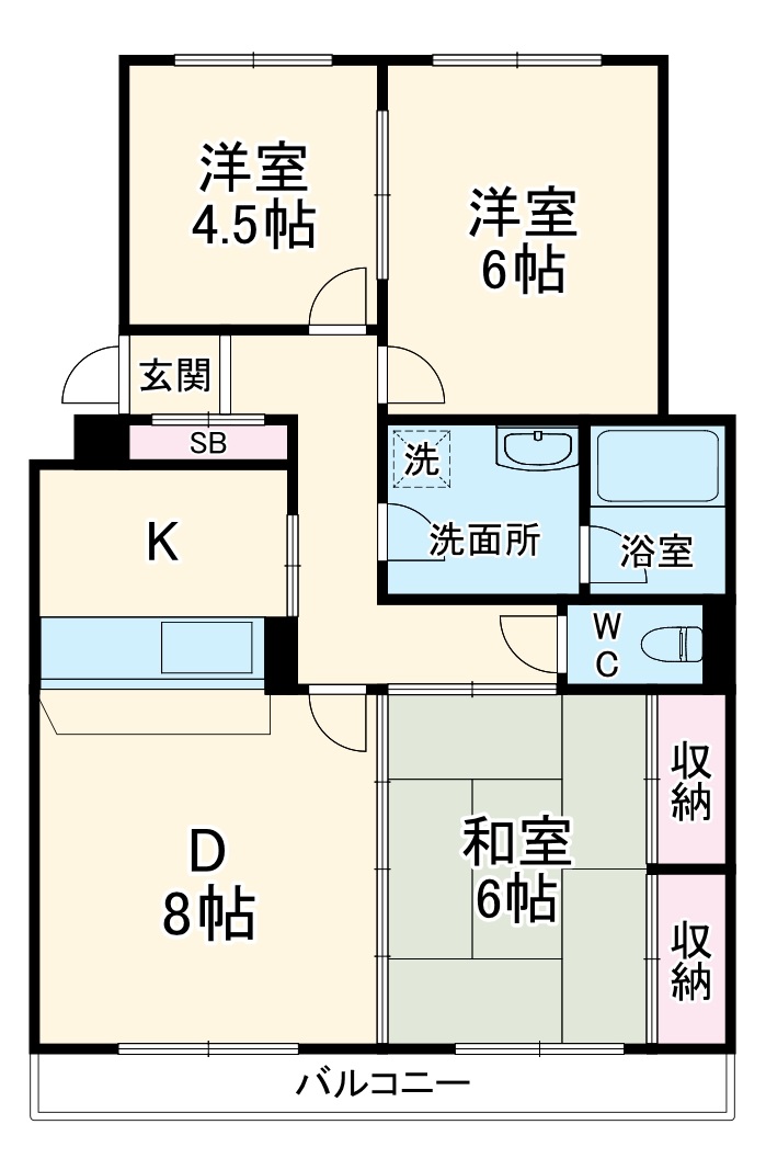 ペルル稲毛の間取り