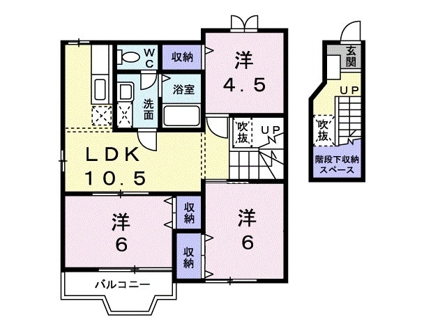 カーサグランビューAの間取り