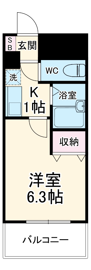 アパートメントハウスアトリウムの間取り