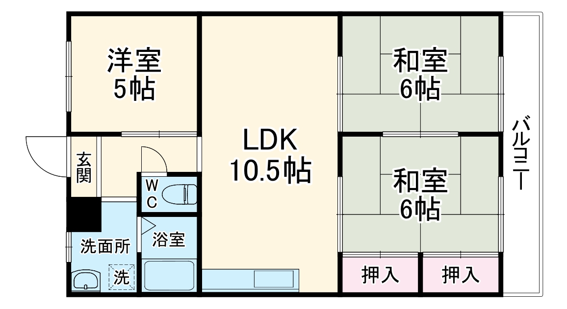 アビタ山本関目の間取り