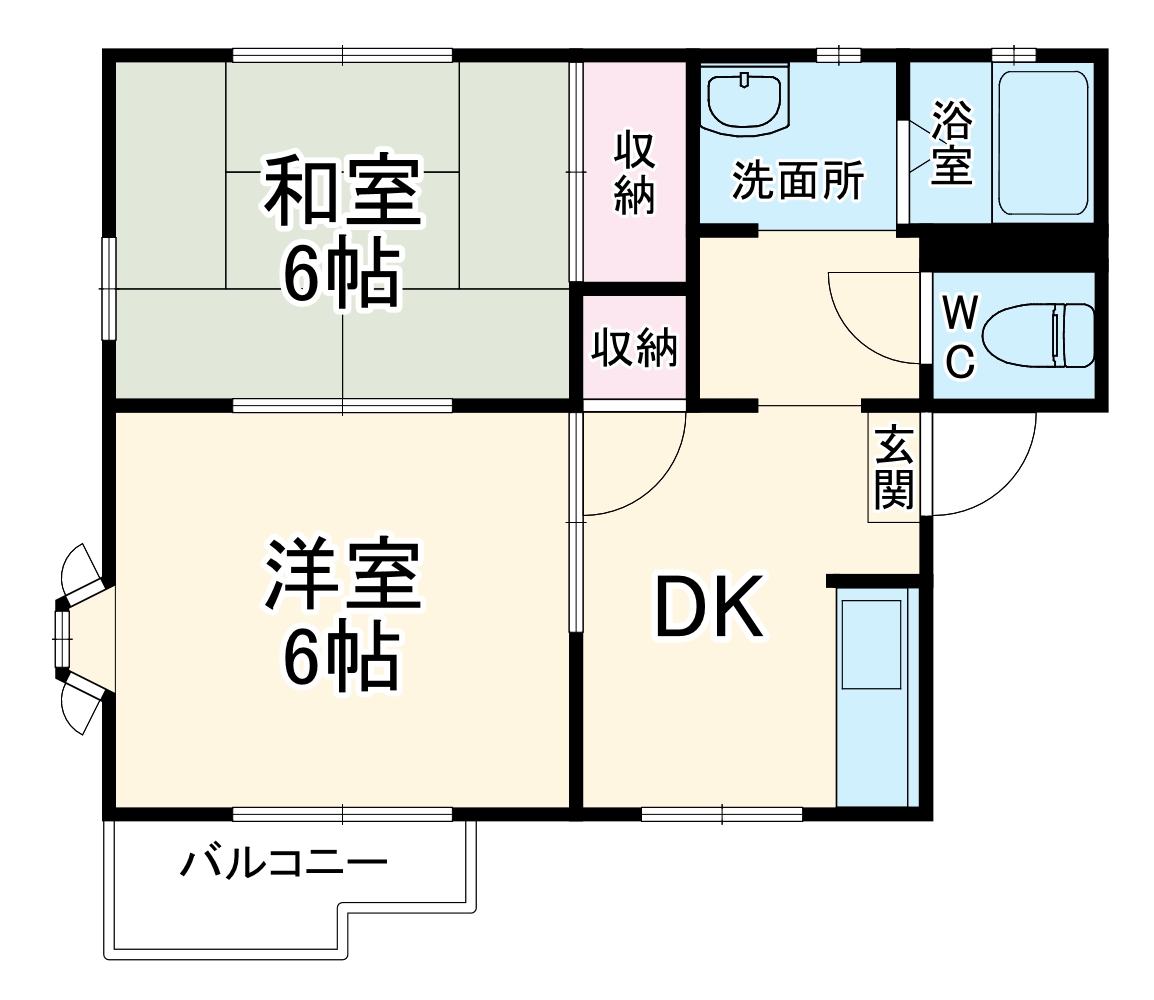 桜ハイツの間取り