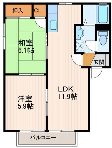 グランデ21の間取り