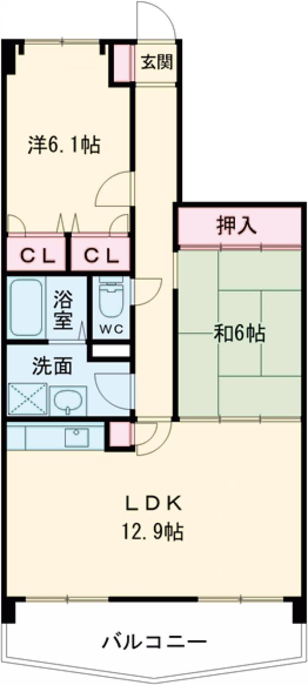 シーサイド小戸の間取り