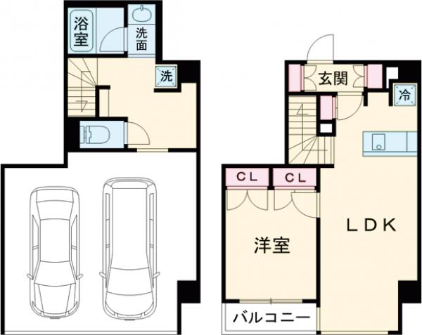 LUMIEC CHITOSE FUNABASHIの間取り