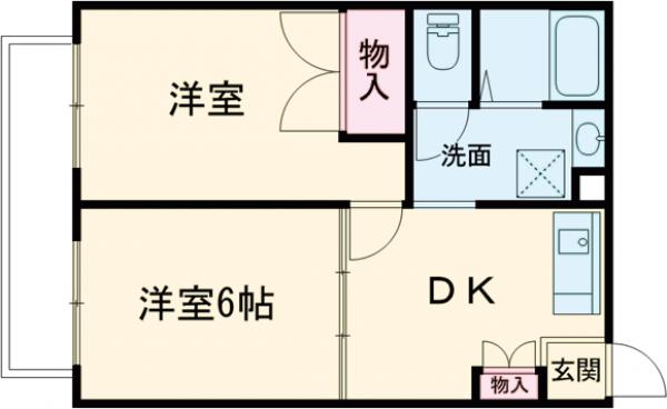 ホワイトローズⅠの間取り