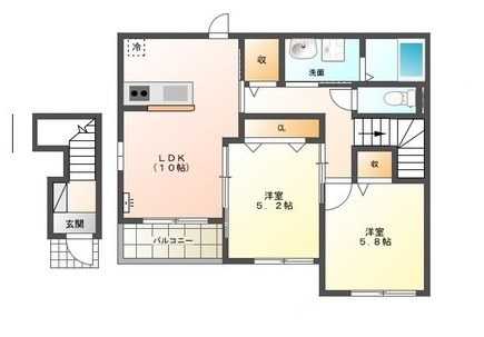 イチリ庵の間取り
