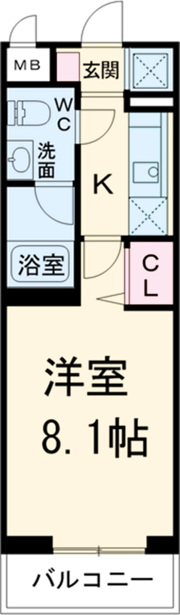びゅうコート国府津の間取り