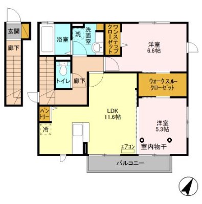 エバーグリーンの間取り