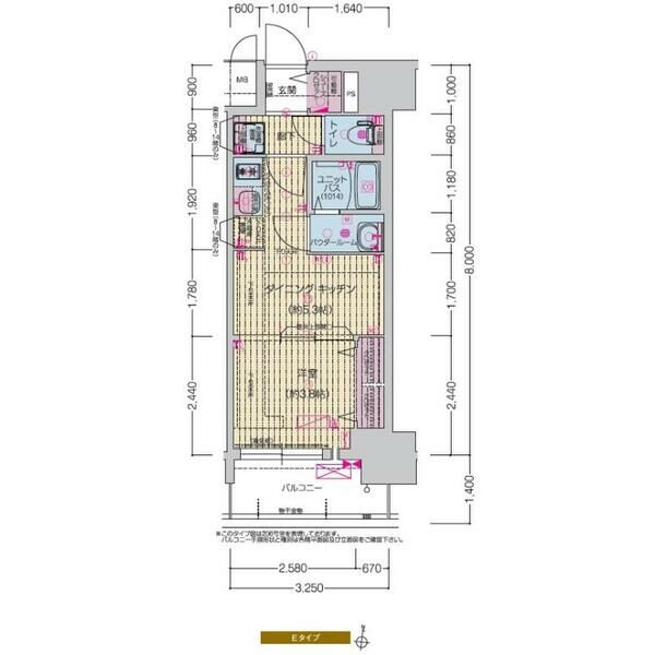 名駅南エディフィスの間取り
