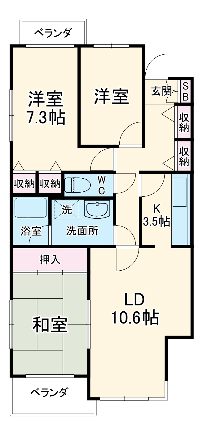 コートハウス藤が丘の間取り