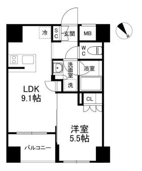 クレストコート世田谷松原の間取り