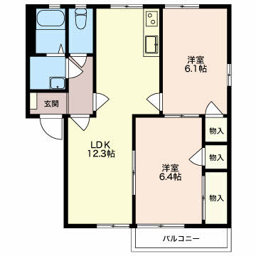 パークヒルズCの間取り
