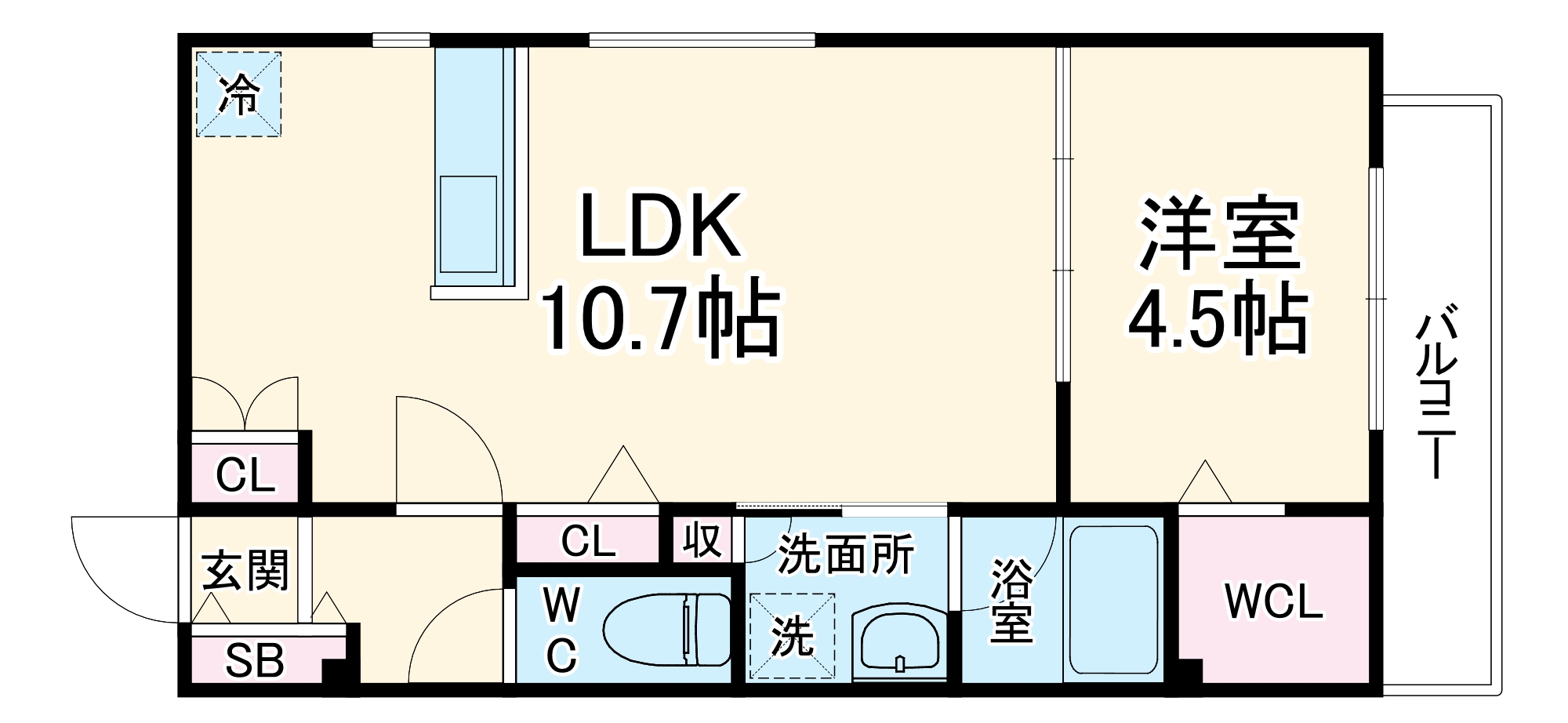 kanon神崎川の間取り