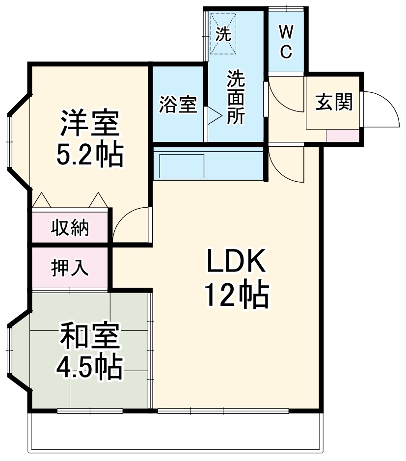 ビラ貴船の間取り