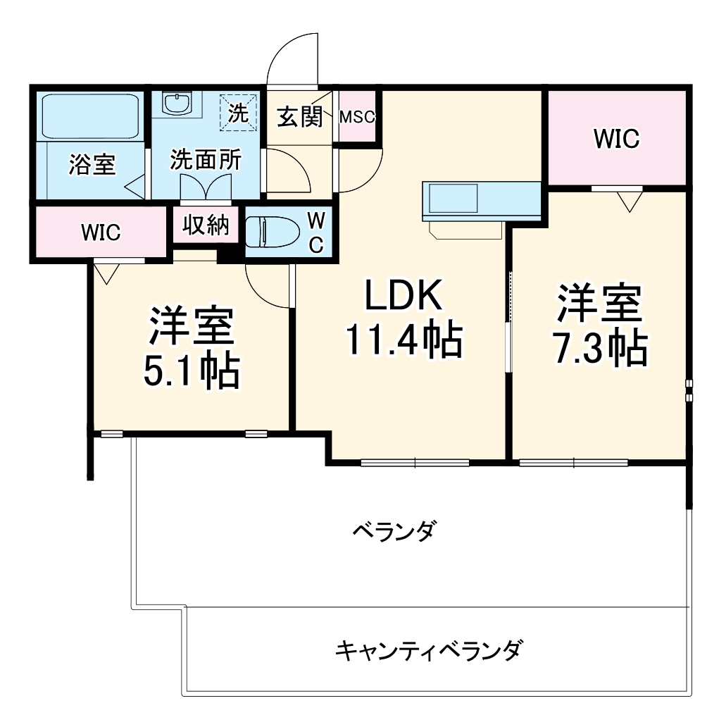 Salienteの間取り