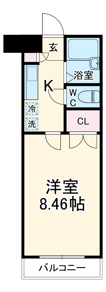 クレオ舞浜Aの間取り