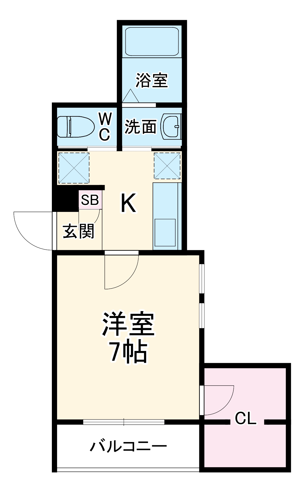 ジュネス東松戸の間取り
