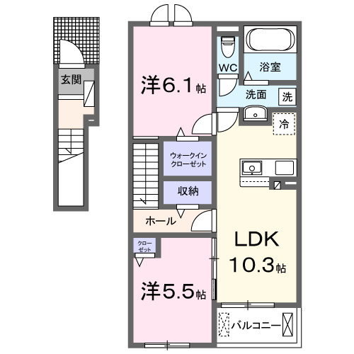 楓の間取り