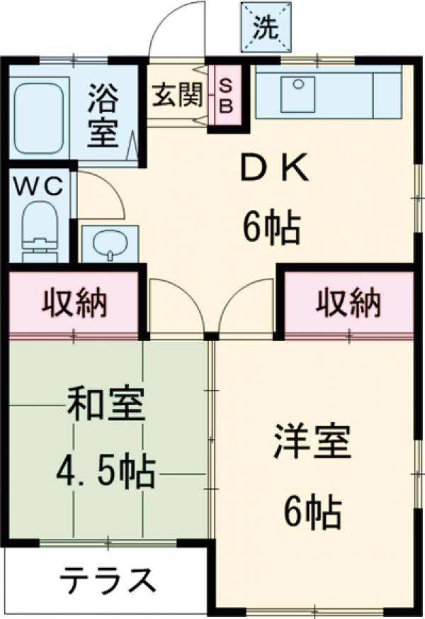 吉田コーポの間取り