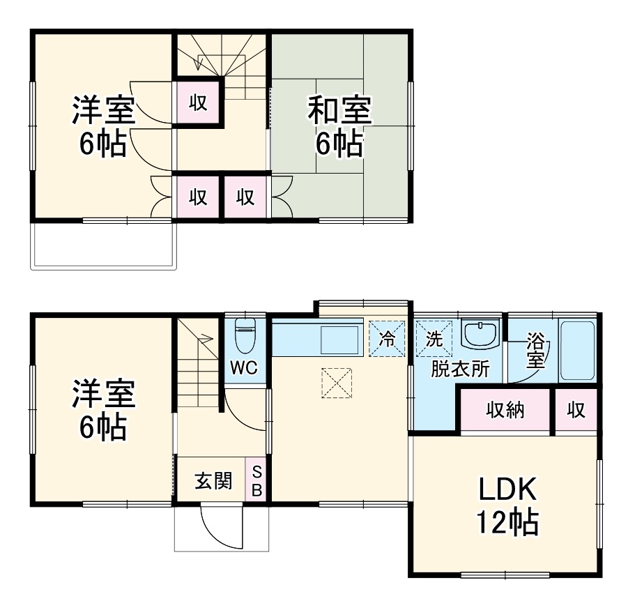 風と春色のルピシアの間取り