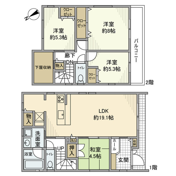 神田町3丁目戸建の間取り