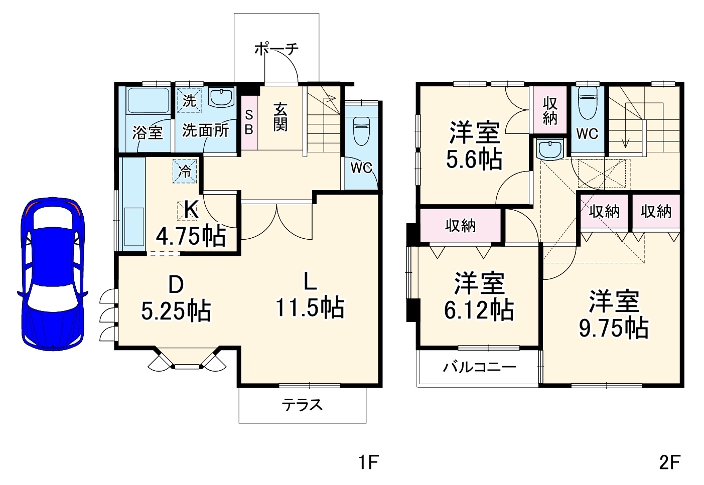 カサ・デ・ラ・ビエント の間取り