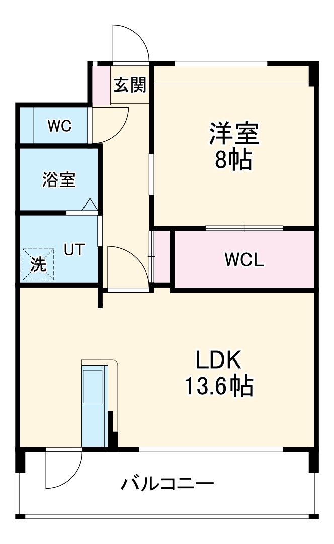 アクシス三本木の間取り