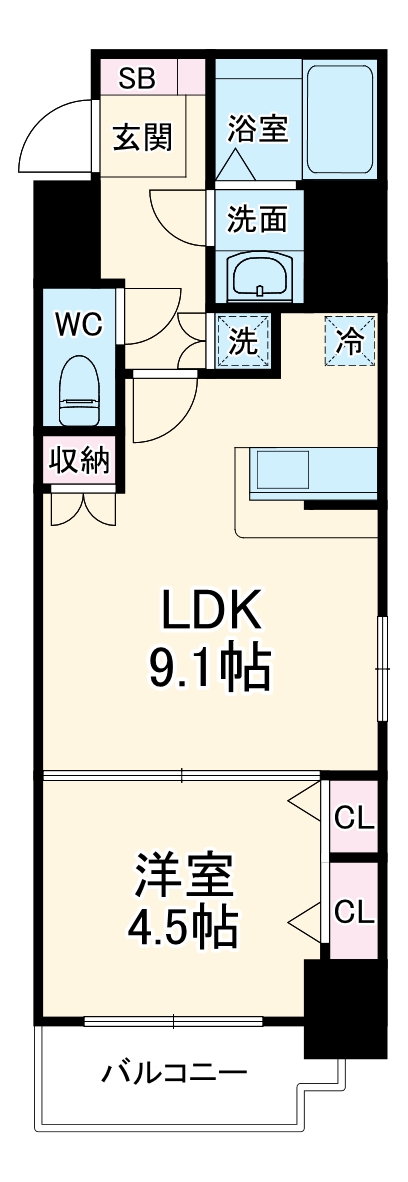 LaDouceur梅田Eastの間取り