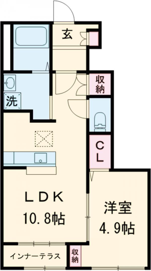 フルール伊都の間取り
