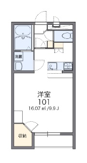 レオパレスサンシティフルヤⅢの間取り