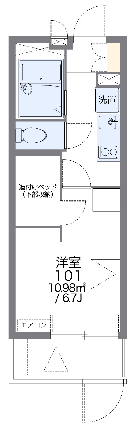 レオパレスホーマルハウトの間取り