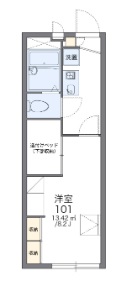 レオパレスマーテルコサージ12の間取り