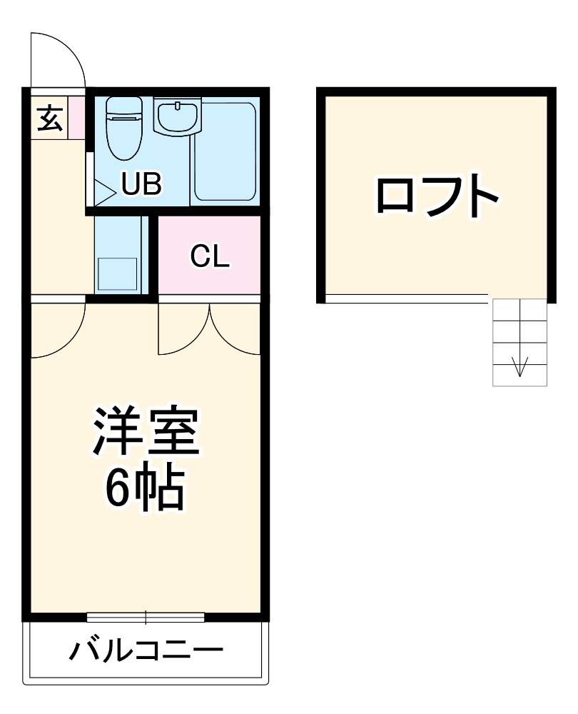 クレールハイツ柏の間取り