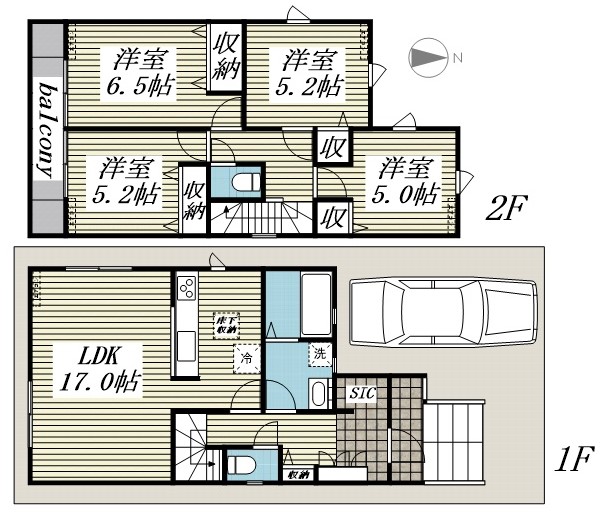 Sumai-to川越市かすみ野02の間取り