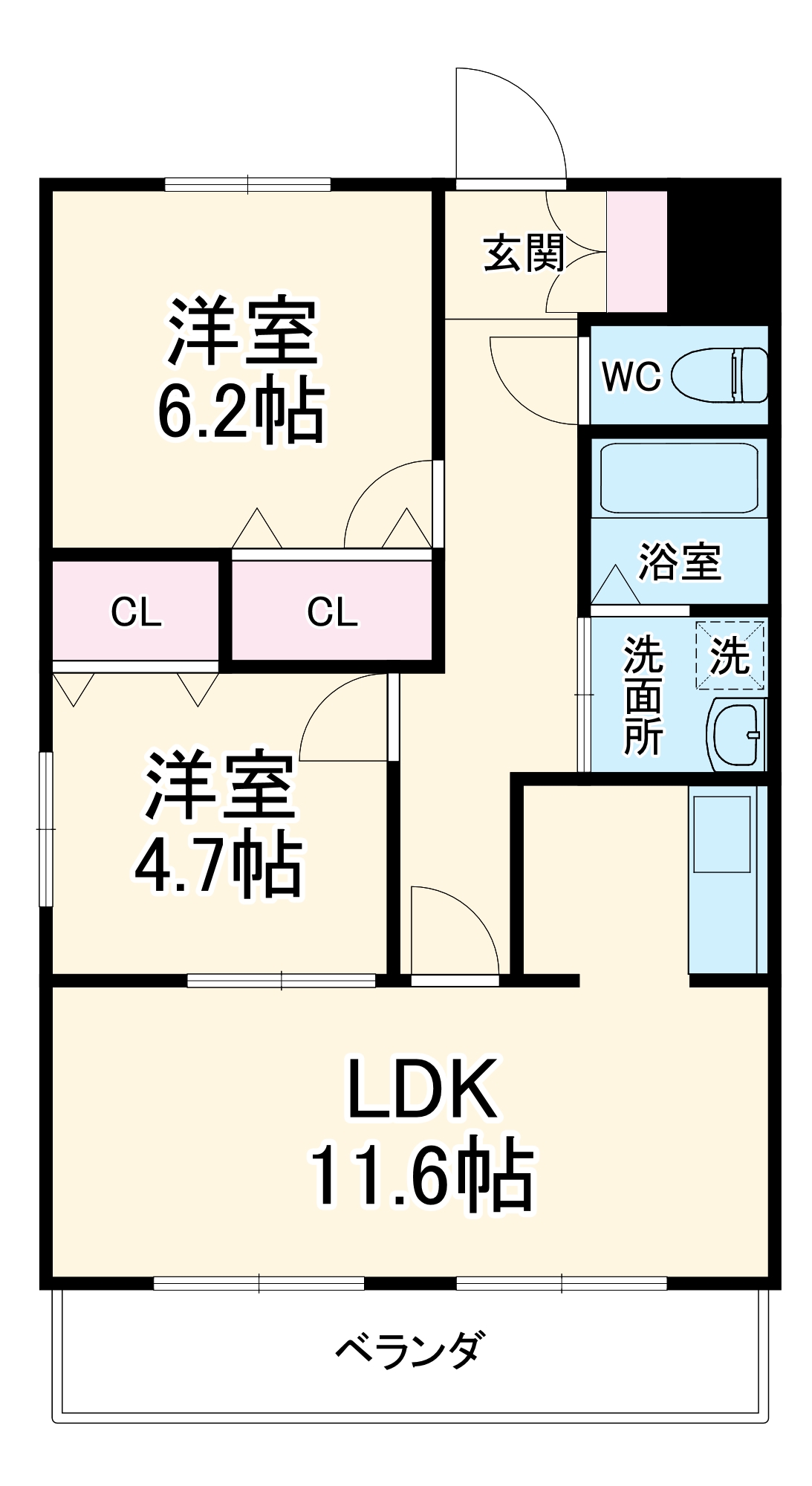 サニーコートの間取り