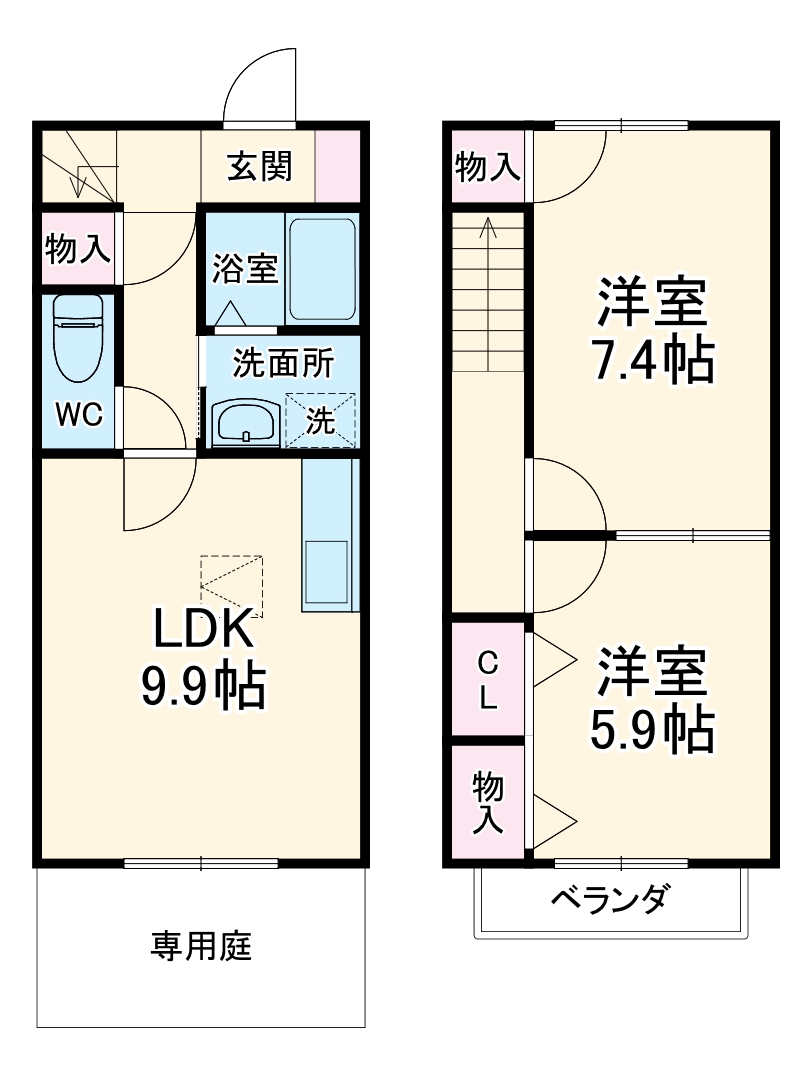 フレンドリーハイツの間取り