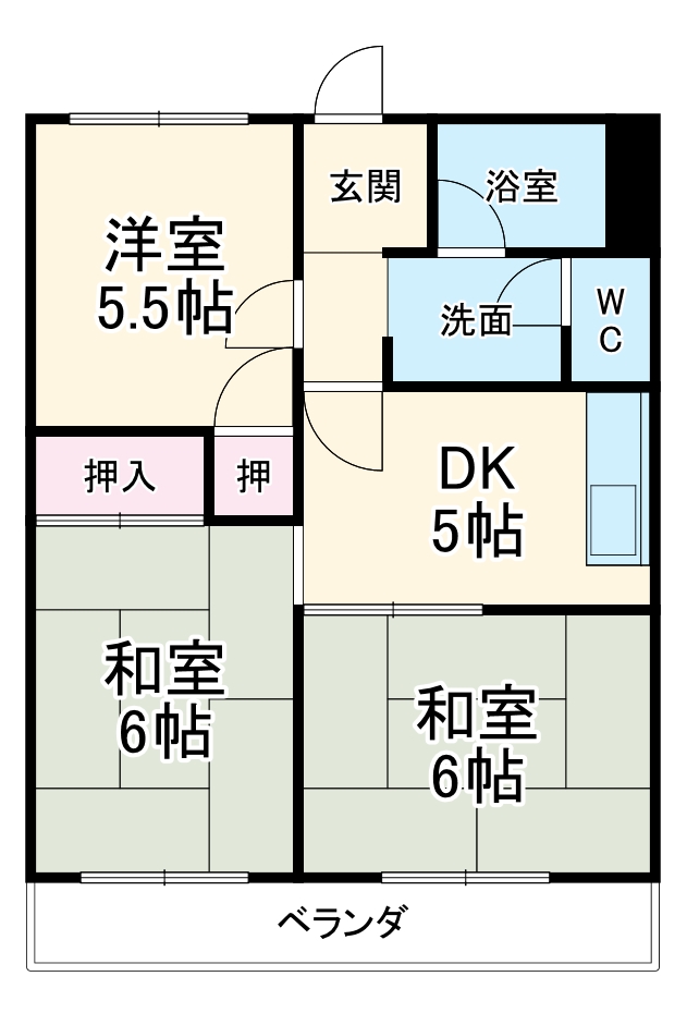グリーンハイツの間取り