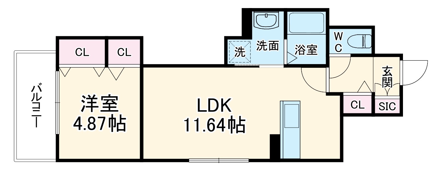 Piso丹波口の間取り