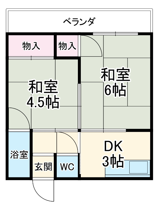 小西第一住宅の間取り