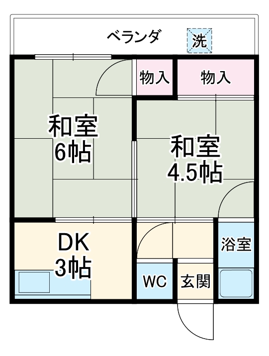 小西第一住宅の間取り