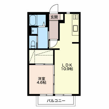 MastTown新屋前Bの間取り
