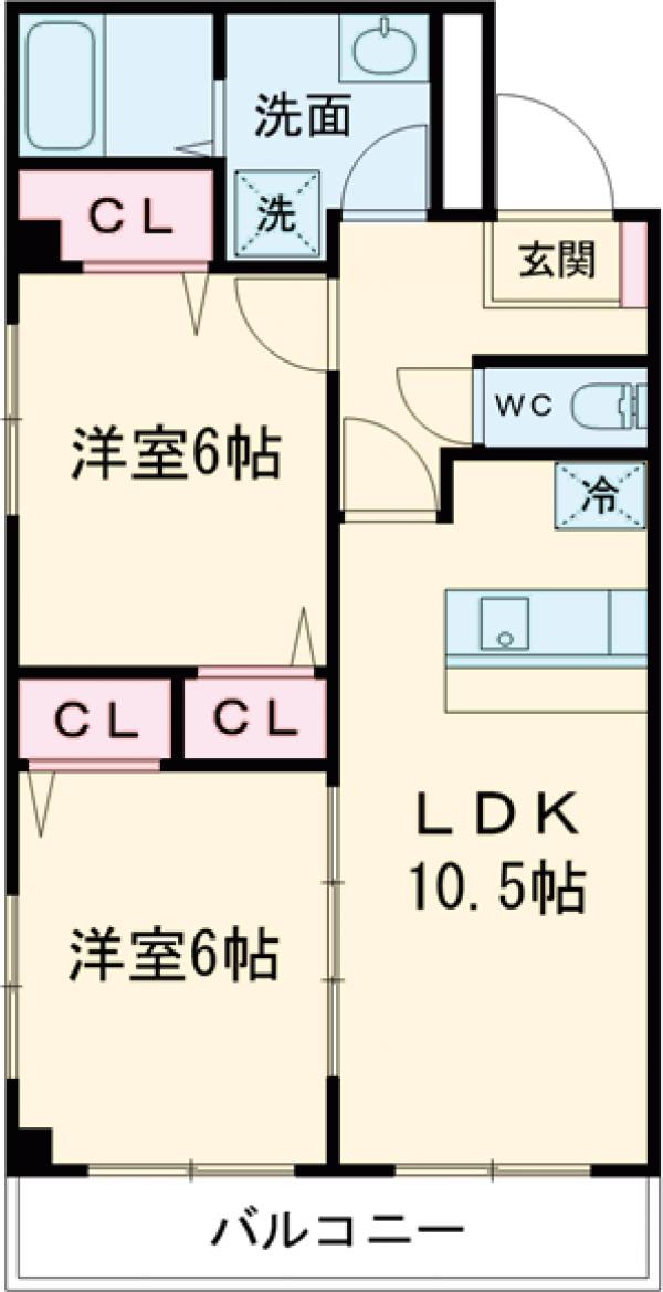 アニヴェルセルの間取り