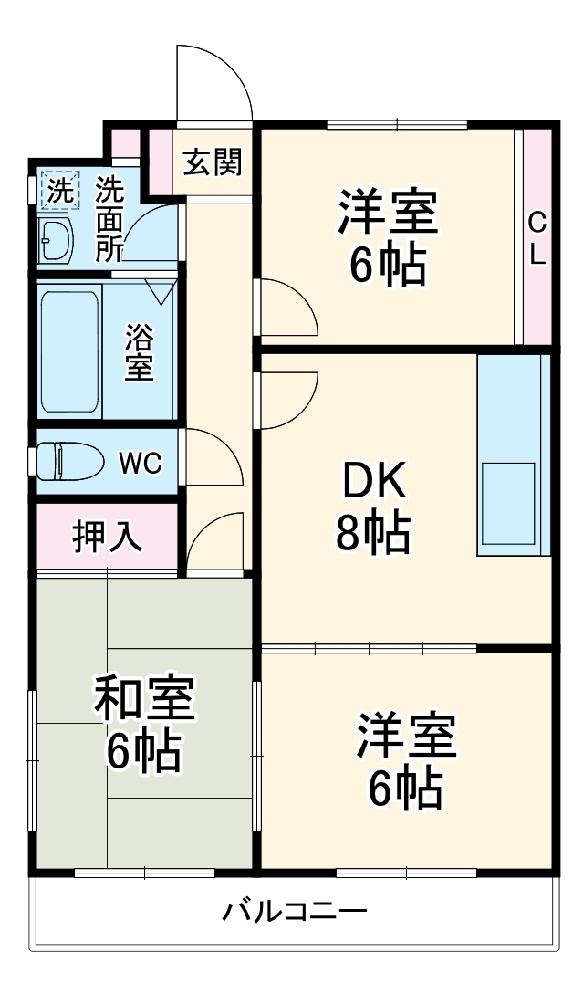 エンジェルキャロルの間取り