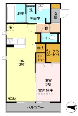 レーヴ Ⅱの間取り