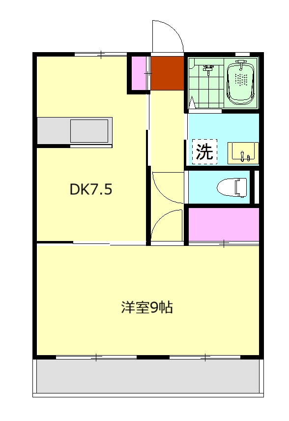 足柄ハイツの間取り