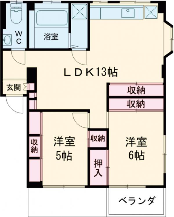 第2富士マンションの間取り