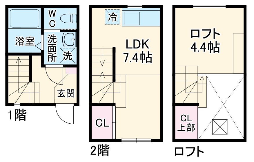 villeneuve下小田井の間取り