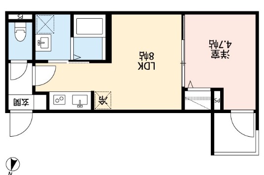 つばめハウス市川(robot home 本八幡)の間取り